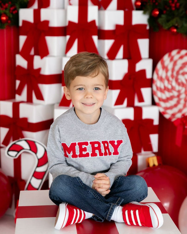 Sweet Wink Merry Patch Christmas Sweatshirt
