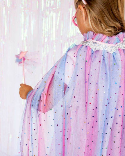 Sweet Wink Purple Galaxy Cape - Giggles & Glitter