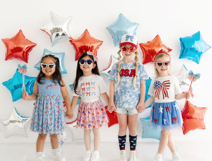 Patriotic Cutie Short Sleeve White T-Shirt - Giggles & Glitter
