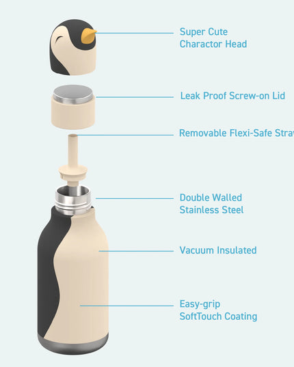 Penguin Bestie Stainless Steel Water Bottle