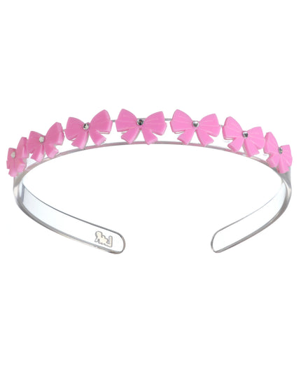 Headband with Mini Pink Bows