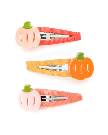 Pumpkin Snap Clips (Set of 3)