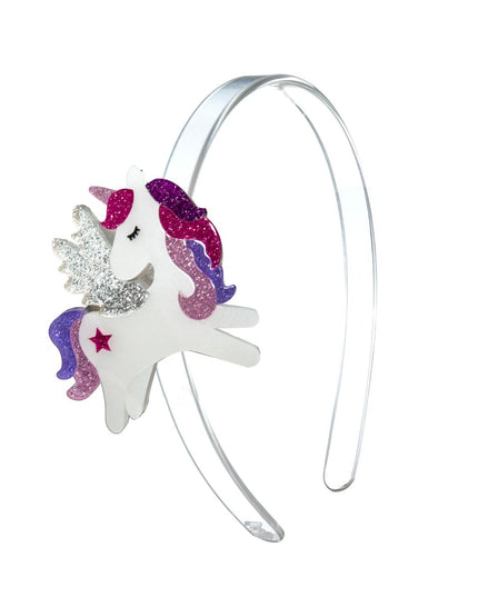 Purple Unicorn Glitter Headband