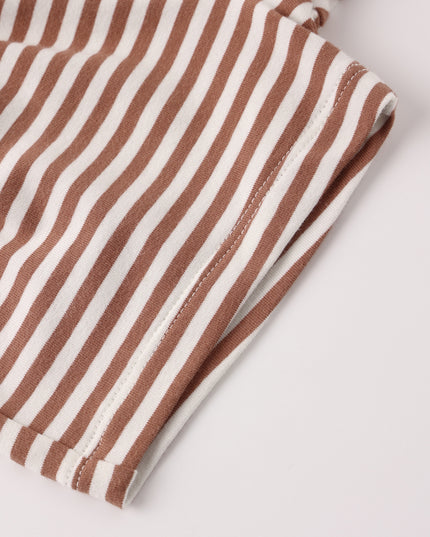Striped shirt and shorts set 