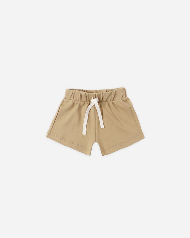 Honey colored drawstring shorts