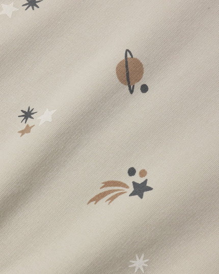 a close up of the space print