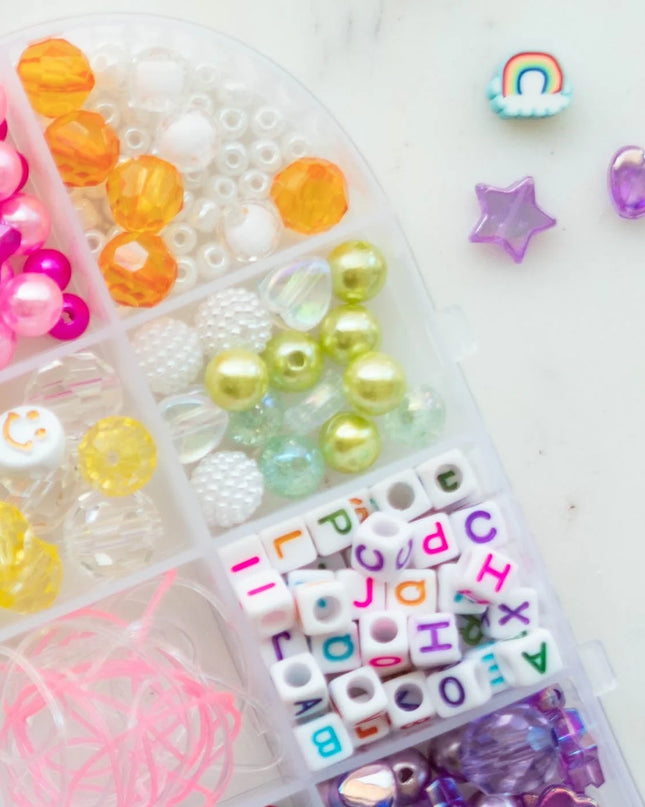 The Rainbow Swirl Popsicle Jewelry Making Bead Kit - Giggles & Glitter
