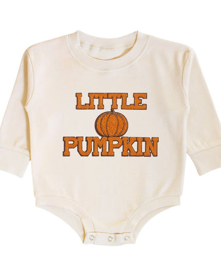 Little Pumpkin Patch Long Sleeve Romper