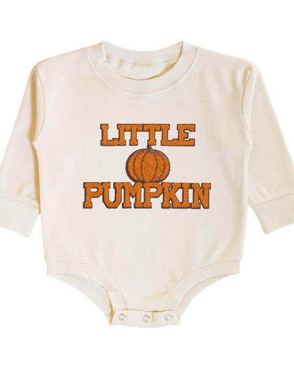 Little Pumpkin Patch Long Sleeve Romper