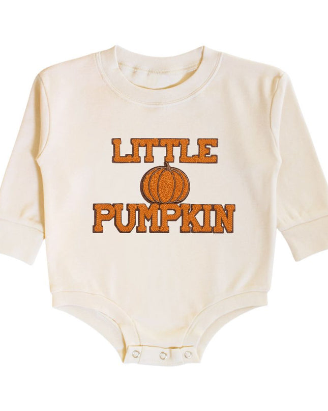 Little Pumpkin Patch Long Sleeve Romper