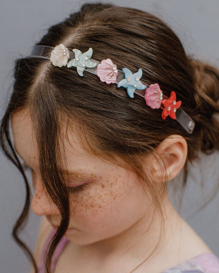 Pearlized Seashells Headband - Giggles & Glitter