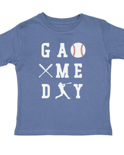Sweet Wink Baseball Game Day Short Sleeve Blue T-Shirt - Giggles & Glitter