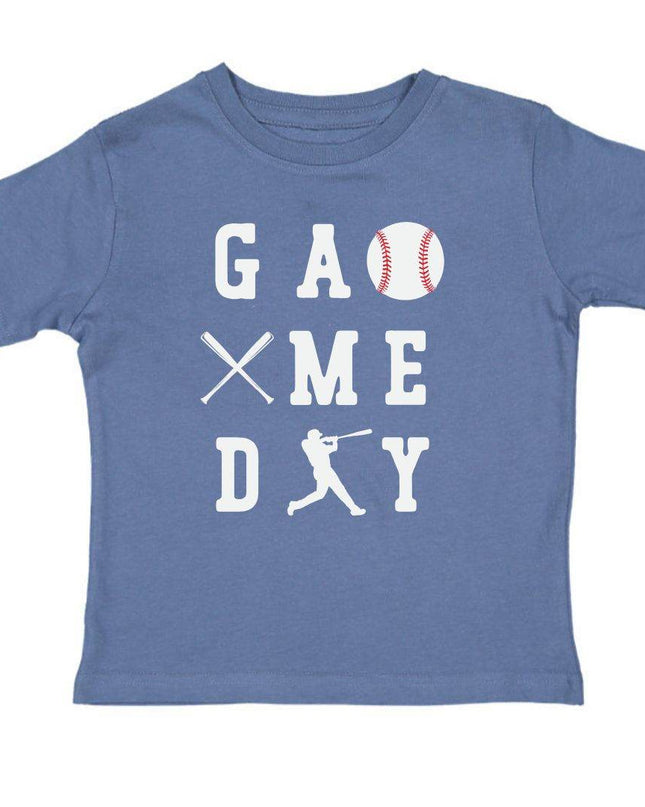 Sweet Wink Baseball Game Day Short Sleeve Blue T-Shirt - Giggles & Glitter