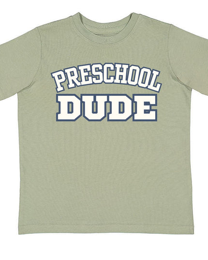 Preschool Dude Varsity Short Sleeve Green T-Shirt