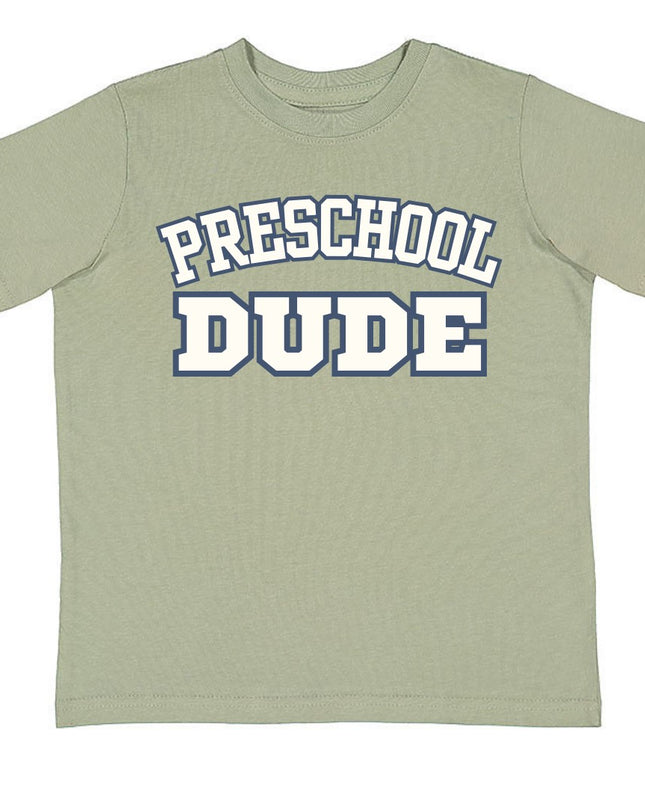 Preschool Dude Varsity Short Sleeve Green T-Shirt