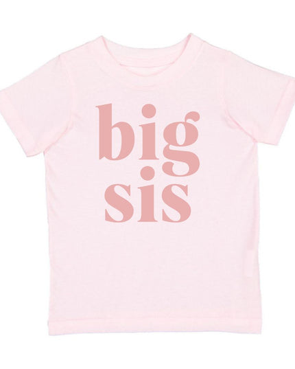 Big Sis Short Sleeve Pink T-Shirt