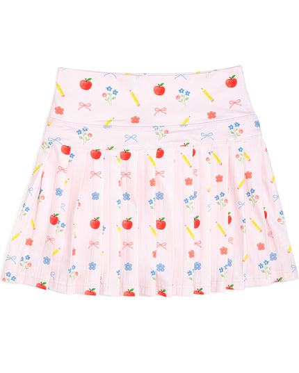 Pink skort with back to school design
