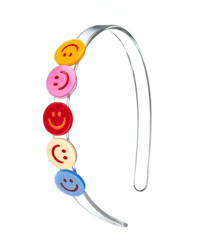 Colorful Smiley Face Headband - Giggles & Glitter