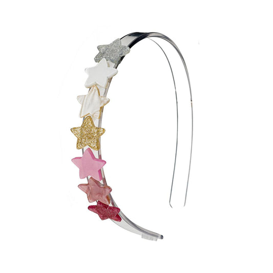 Lilies & Roses NY Mini Pearlized Pink Star Headband