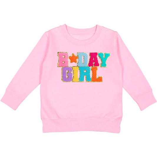 Sweet Wink Birthday Girl Patch Sweatshirt