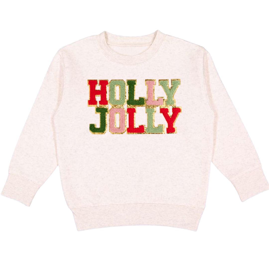 Sweet Wink Holly Jolly Patch Christmas Sweatshirt