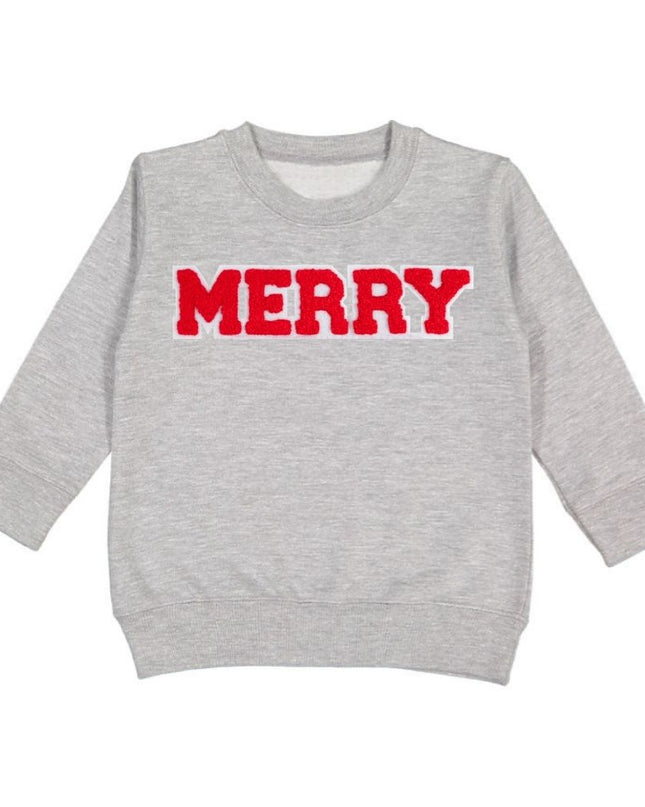 Sweet Wink Merry Patch Christmas Sweatshirt