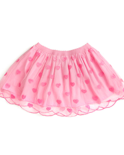 Pink tutu with sequin hearts