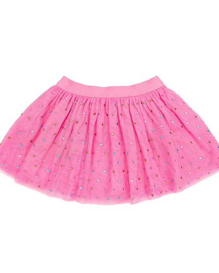 Pink Tutu with Multicolor Rhinestone