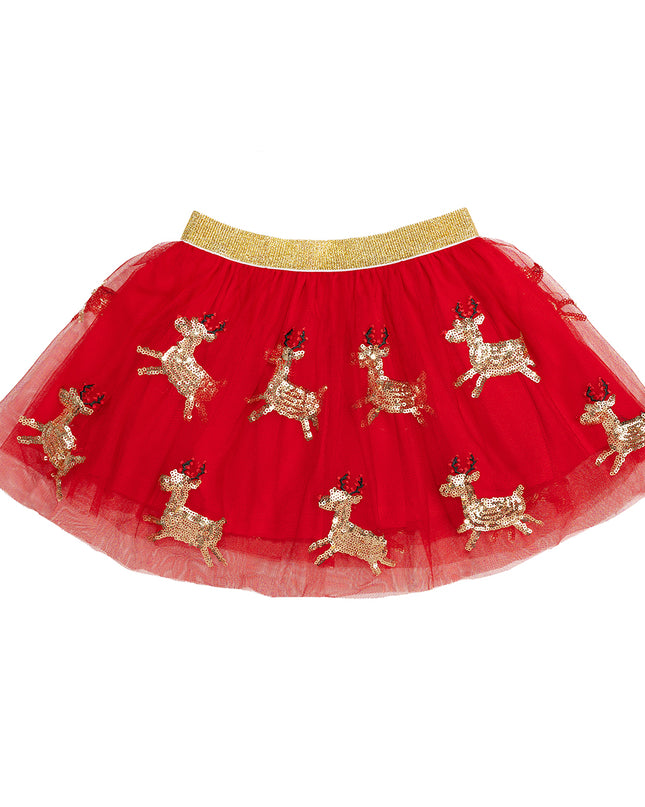 Sweet Wink Reindeer Sequin Christmas Tutu