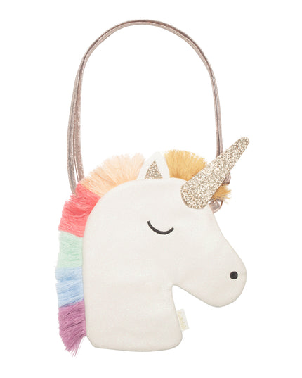Glitter Unicorn Purse with Rainbow Mane