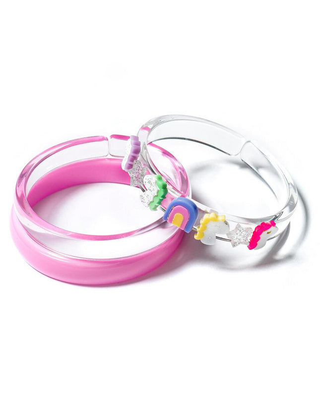 Unicorn, Rainbow and Stars Bangle Set