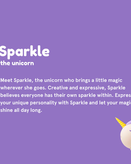 Unicorn water bottle info