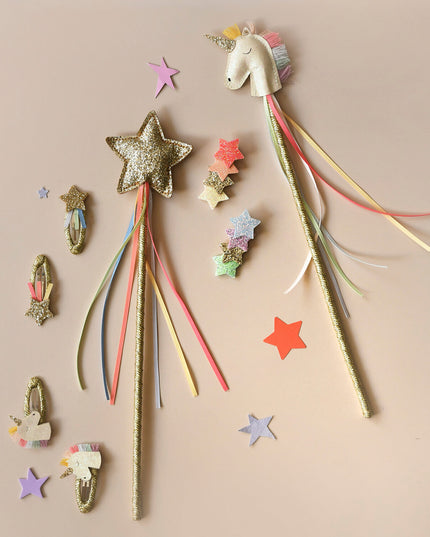 Flatly of colorful wands