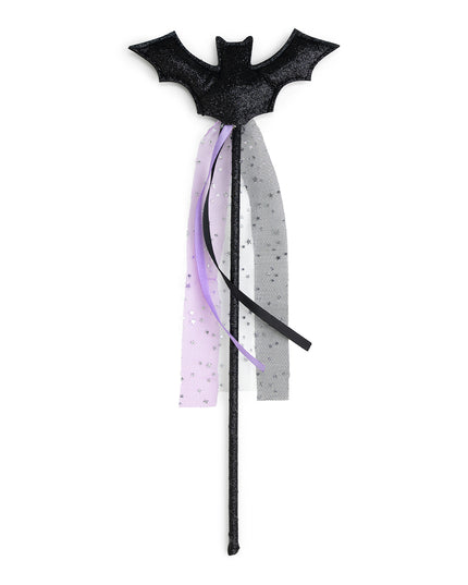 Glitter Bat Halloween Wand