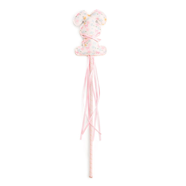 Sweet Floral Easter Bunny Wand