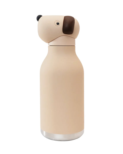 Beige Dog Water Bottle