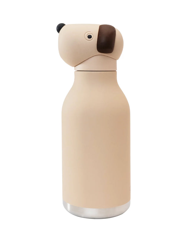 Beige Dog Water Bottle